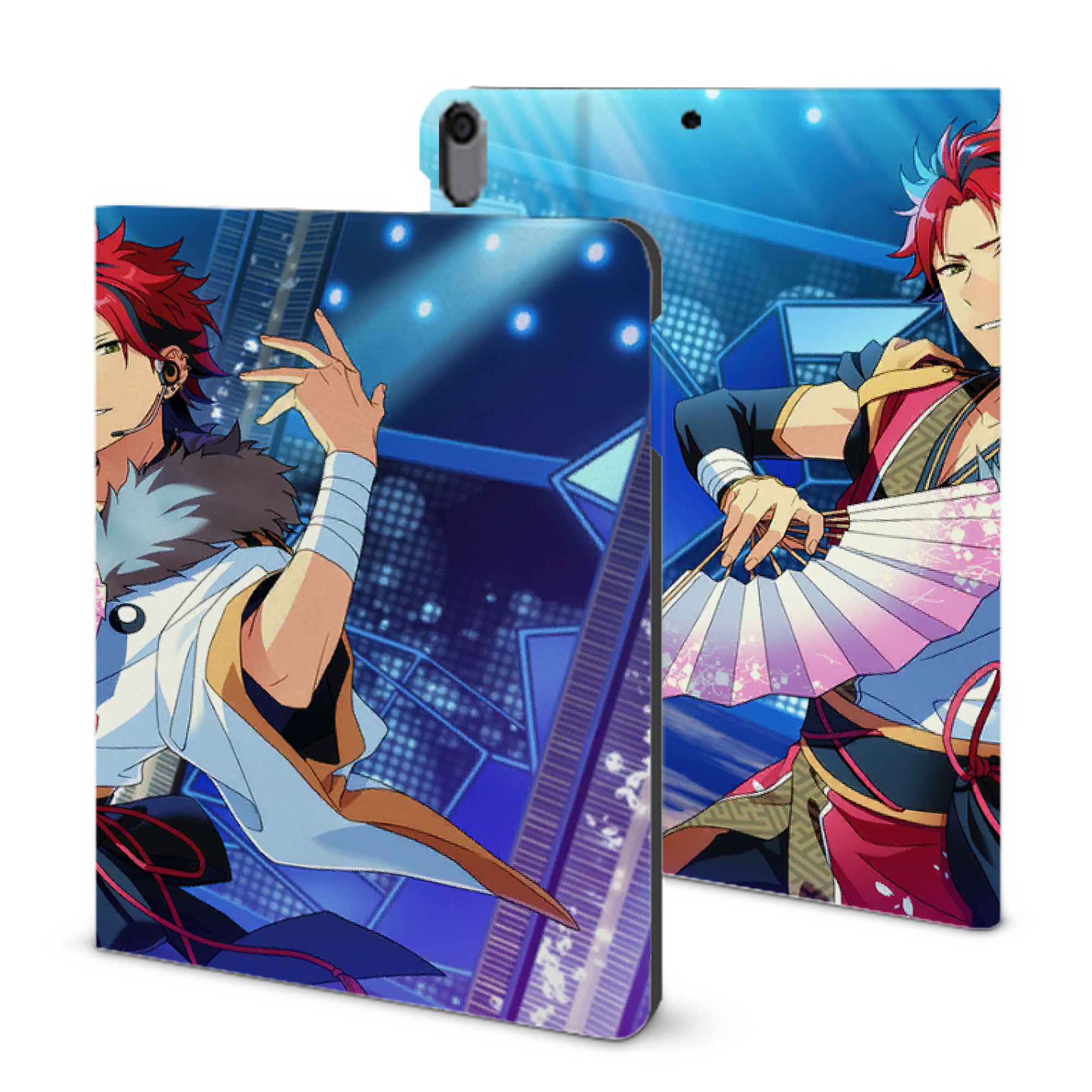 （画像用） あんさんぶるスターズ! Ensemble Stars IPad ケース ブック型 PUレザー TPU 耐衝撃 軽量 薄型 ペン収納なし 全面保護 IPad 各モデル対応